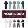 High quality 350gsm 500gsm luxury heavyweight fleece cotton polyester custom printed men hoodies sweatpants tracksuits