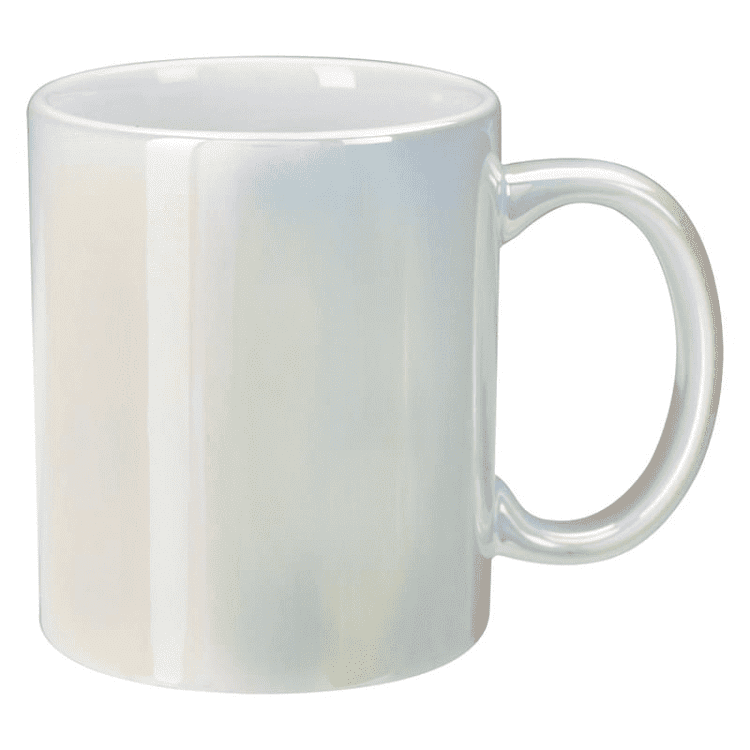 Custom odm oem good quality 12 oz. iridescent ceramic mug coffee mugs gold