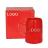 Customized red large capacity advertising promotional beer ceramic mug