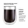 New arrival glass coffee mugs, double wall insulated borosilicate glass cups set custom logo