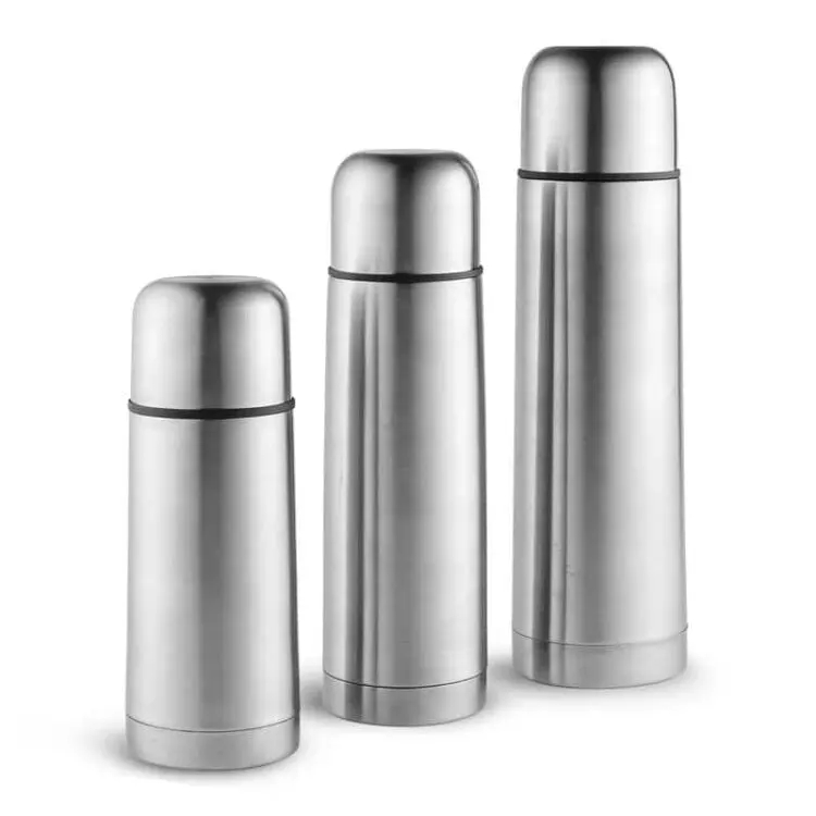 Traditional bullet head vacuum insulated stainless steel air tight lid leaking proof double wall mate thermoses water bottle