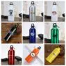 Customized cheap promotion water bottle with company logo outdoor sport aluminium or stainless steel water bottle for promotion