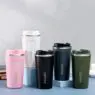 Wholesale coffee tumbler with logo 350ml 500ml supplier double walled insulated 304 stainless steel custom coffee cup mug