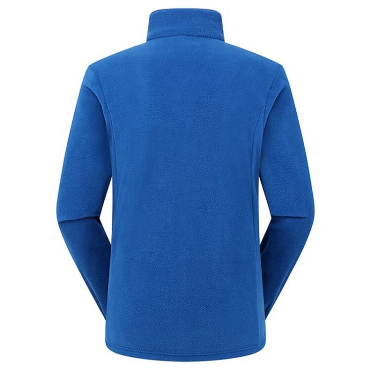 Oem outdoor work wear company uniform winter custom logo mens reversible polar fleece jacket