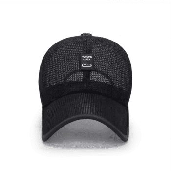 Outdoor sport sun long-brimmed breathable adjustable mesh baseball cap hat for men women