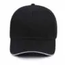 Wholesale gorras customised embroidery solid color plain sandwich brim baseball caps custom hats