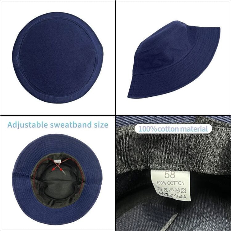 Solid printed all cotton custom bucket hats wholesale embroidered logo wide brim blank fisherman caps casual plain buckets hats
