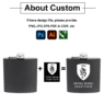 Custom logo different capacity male alcohol whisky wine pot bottle pocket portable stainless steel hip flasks 1-18oz