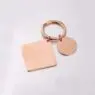 Customized logo stainless steel square keychain stainless steel round keychain diy 304 stainless steel keychain