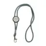 Custom adjustable length neck strap elastic round cord lanyard for id card holder