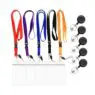 Economic custom retractable lanyards neck strap printed logo polyester sublimation id card badge holder lanyard