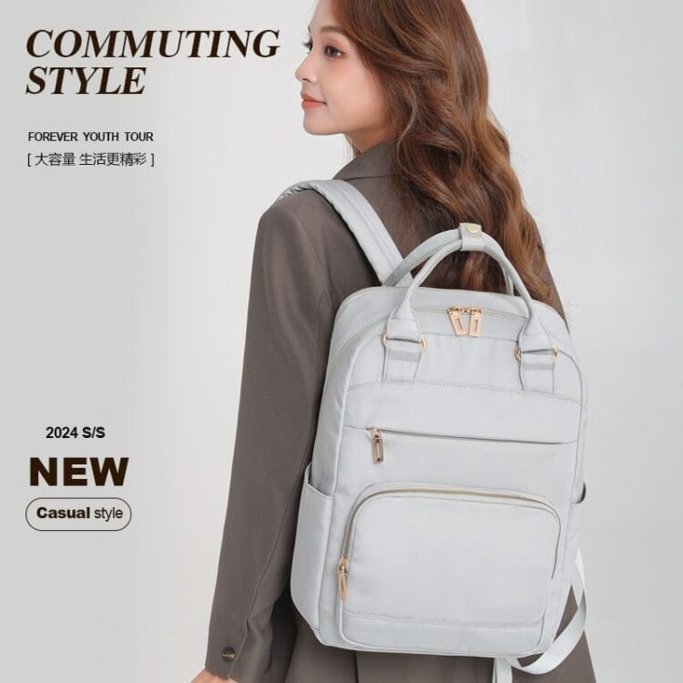 Custom logo large capacity waterproof backpack office computer bag fit 14inch laptop backpack