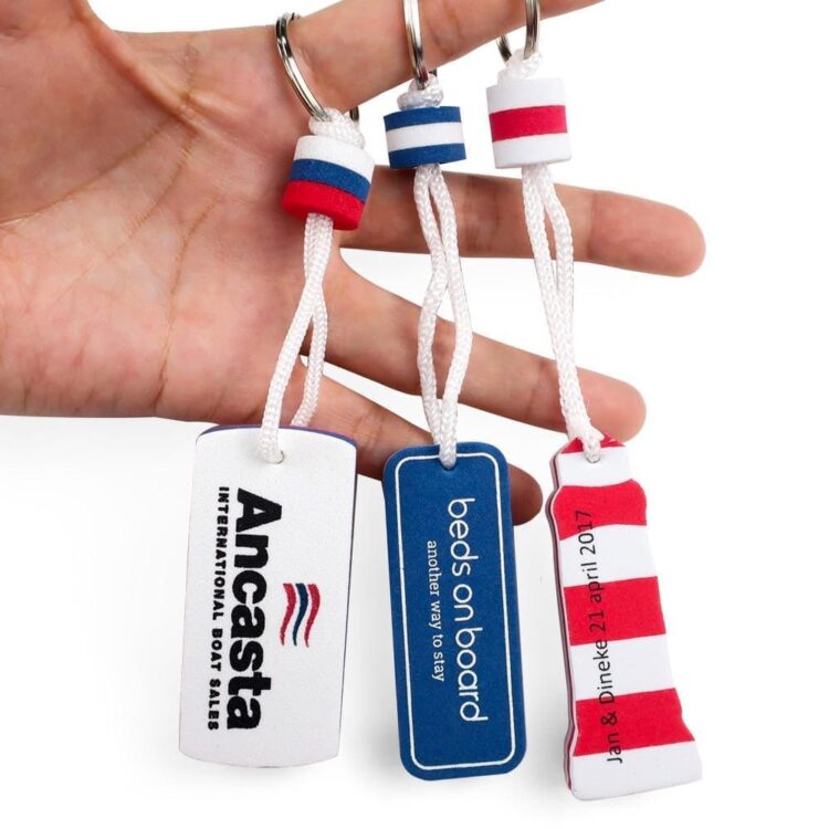 Cheap promotional gift eco-friendly safety key chains bulk tags with logo