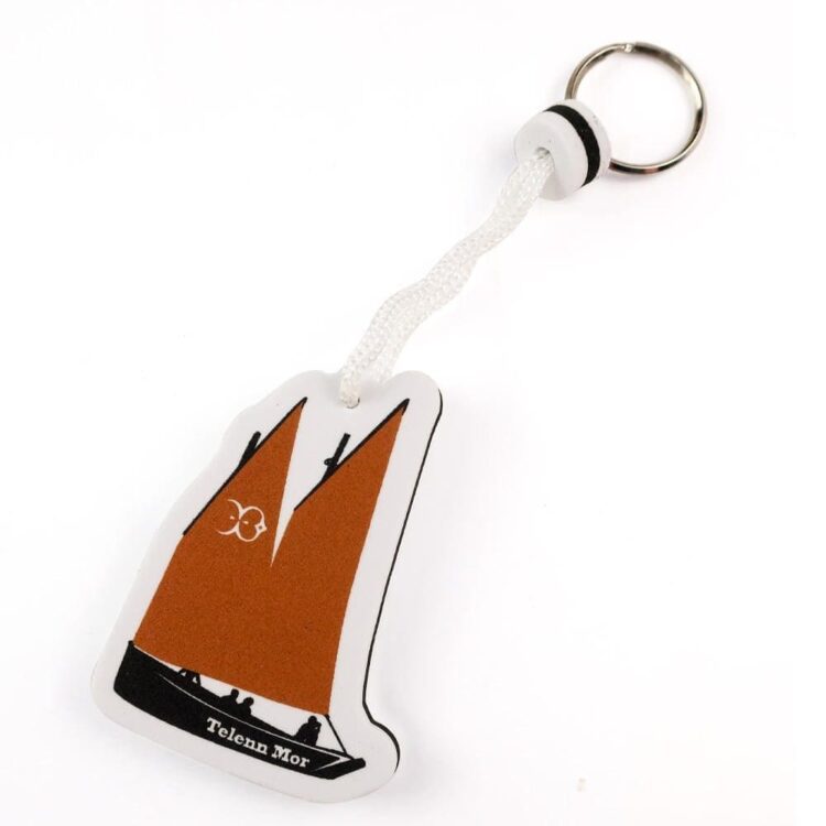 Promotional float key ring eva personalized floating cork ball keyrings