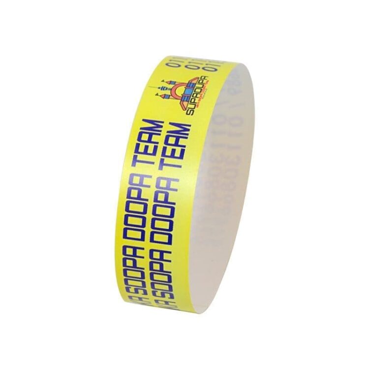 Personalized customization colorful tyvek paper blank wristband tyvek bracelet for party activity