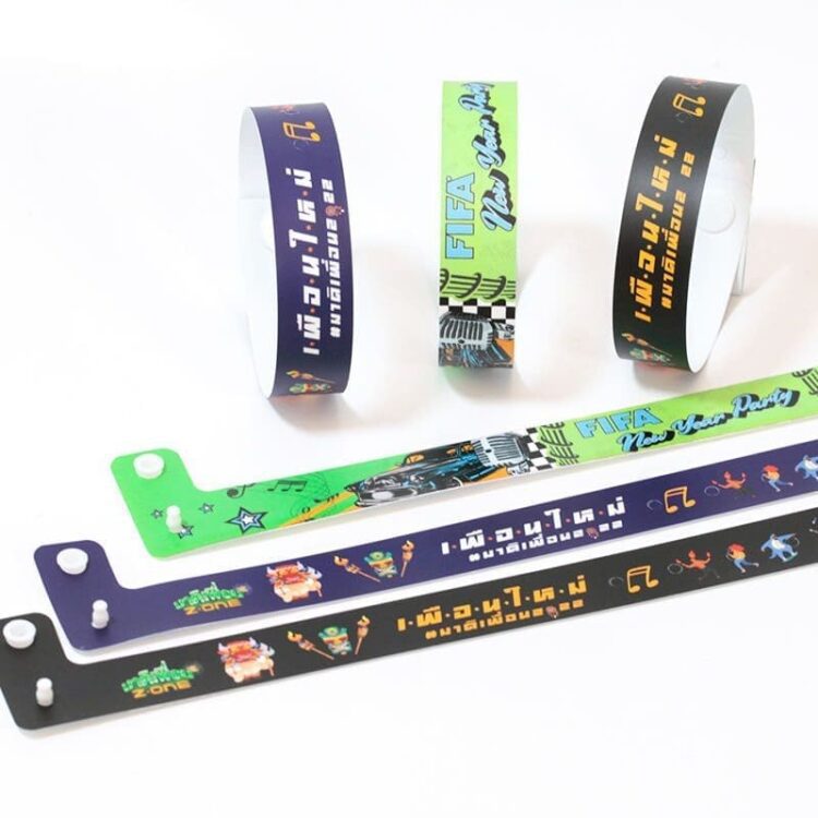 Waterproof customizable color pvc vinyl wristbands/bracelets one time use vinyl wristbands custom logo design for patient id