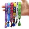 Custom festival any logo fabric wrist band with remote controlled party led bracelet personalized silicone wristbands for events