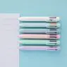 Wholesale novelty cute 6-in-1 colors abs plastic ball point pen with selling custom printed logo for student stationery gift