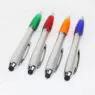 Diy personalized plastic fat stylus ball pen with touchscreen universal bulk ink custom logo printed printing ballpoint
