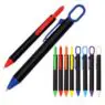 Novelty 3 in 1 multiuse ball pen promotional custom logo pen with keychain and phone stand click ball pen