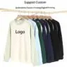Custom casual unisex cotton terry patchwork sweatshirt men crewneck sweatshirt