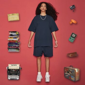 Custom logo 100% cotton polyester 305gsm heavyweight drop shoulder oversized heat transfer dtg screen printed t shirt