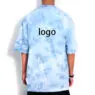Custom logo cotton fashion street wear t-shirt oversize high quality loose unisex blank tie dye t-shirts