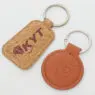 Custom logo buckle key holder metal genuine leather keychain gift key chains