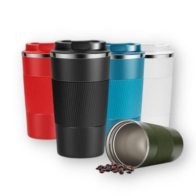 510ml silicone sleeve stainless steel coffee cup coffee mug tumbler stainless steel tumbler with logo