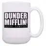 Customized office dunder mifflin ceramic mug white official latte cocoatea 15 oz coffee mugs
