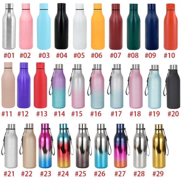 Factory custom logo sport drink stainless steel water bottle 550ml water bottles vacuum insulated water bottle bpa free