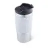 New design thermos stainless steel coffee travel mug with non-slip silicone sleeve&leakproof lid, vacuum mug for coffee&tea