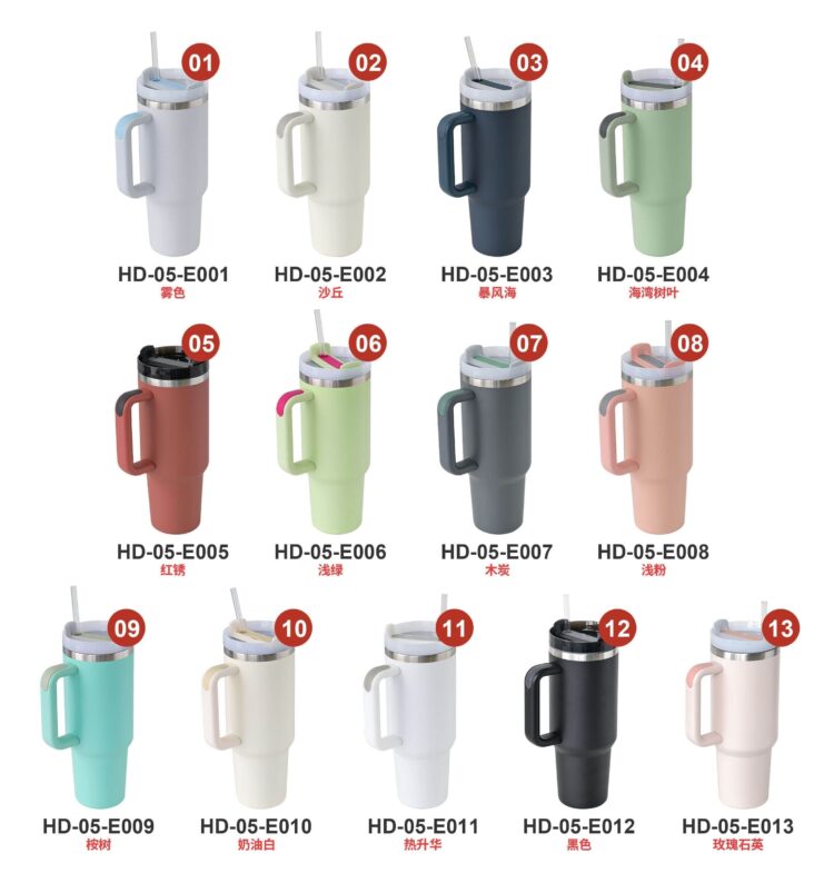 40oz cup adventure quencher flowstate reusable insulated stainless steel tumbler with handle and straw