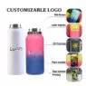 Custom eco friendly 12oz 16oz 18oz 32oz stainless steel tumbler drinking water bottle double wall vacuum flask thermal