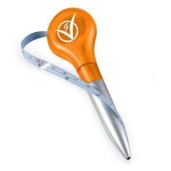 Customized logo printing qr code customized creative ball point pen wholesale tape measure pen