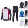 Training football tracksuits, wholesale top quality training club soccer tracksuit for men, breathable men's tracksuits