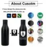 Custom water bottles with logo double wall vacuum metal gym termo sport insulated stainless steel water bottle drink custom logo