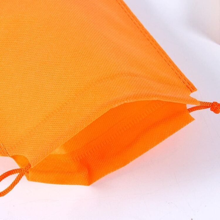 No-shrinking non woven string bag colorful nonwoven drawstring bag non woven drawstring shoe dust storage carrier travel bag