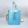 Wholesale price custom printed recycle reusable holographic silver pp laminated non woven tote shopping bag