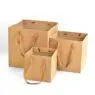 Customized logo square paper gift bag, paper package bag, custom paper promotion bag