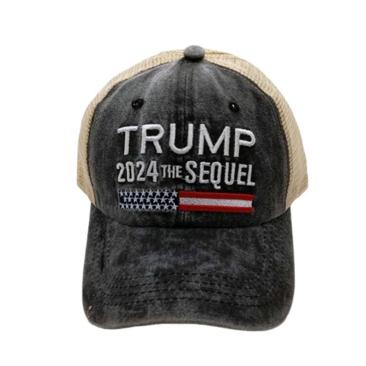 Wholesale custom logo america usa 2024 trucker hat baseball sport caps for advertising