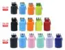 Factory travel portable hiking accordion bottle rainbow collapsible sports water bottle reusable silicone folding water bottle