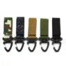Custom logo polyester short wrist strap key chain lanyards carabiner short lanyard with printing logo