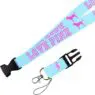 Economic custom retractable lanyards neck strap printed logo polyester sublimation id card badge holder lanyard
