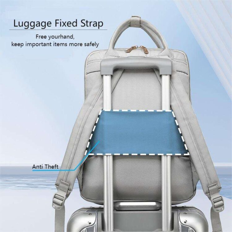 Custom logo large capacity waterproof backpack office computer bag fit 14inch laptop backpack