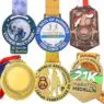 Custom logo running marathon soccer 3d award medal for sports events