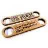 Novelty custom logo keychain beer bottle opener manufacturer wholesale wooden blank opener key chain print logo bottle opener