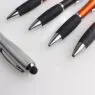 Wholesale oem 2 in 1 stylus plastic ball pen with led light customized printed personal advertise logo for screen mobile phone
