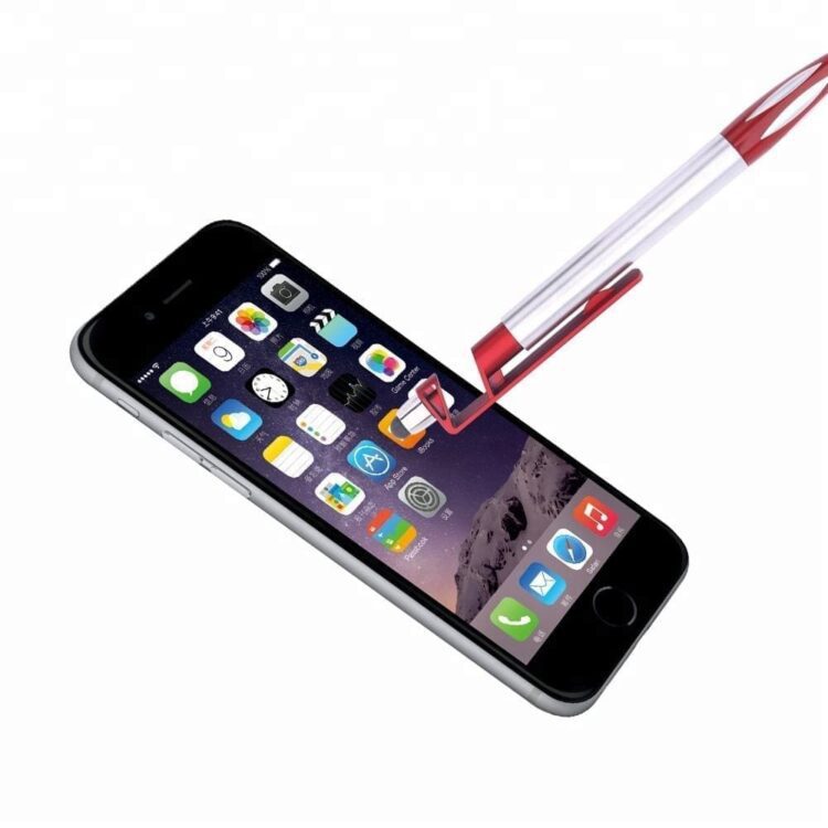 Wholesale phone stand ballpoint pen touch screen point 3 in 1 promotional advertising ball pens