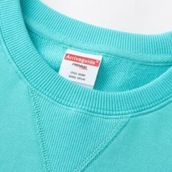 380gsm custom logo blank unisex french terry cotton crewneck sweatshirt